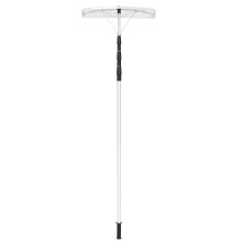 201-630 cm Schneeschaufel aus Aluminium mit Gummielippe Schneeräumer für Dach