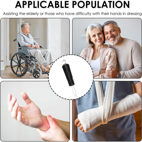 Button Aid for Seniors, Button Threader, Button Hook  Zip Aid, Dressing Aid 2