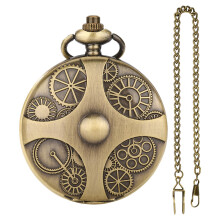Metal Polyhedral Dice Set, Steampunk Dice with Gear Bag, Portable Dice Chain for Games