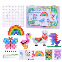 (Christmas) 10mm Large Fuse Beads Kit Non-Toxic Melting Beads Christmas Easter DIY Craft Toy Multi-Color for Kids