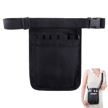 Nurse Bag, Belt Bag Work, Adjustable Waist Bag, Safety Sheath, Black