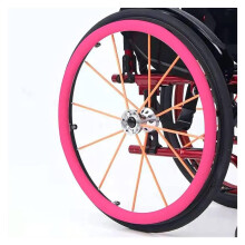 Wheelchair Handrim Covers, Rear Wheel Sports Wheelchair Silicone Hand Wheelchair Push Rim Covers(C24 INCH)