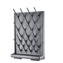 Drying Rack 27 Pegs Lab Supply Pegboard Benchtop/WallMount Laboratory Glassware 27 Detachable PegsLab Drying Draining Rack Cleaning Equipment Black