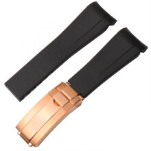 Rolex Rubber Watch Strap for Men Submariner Green Diver Green Silicone 20mm 21mm BlackRose Gold 20mm