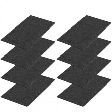 (Black, 12 cores (18*3.5ins)) 8PCS Hydroponic Planter Replacement Mats Capillary Mat Felt Pad Automatic Watering Irrigation Pad for Plants Garden