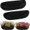(Black, 24*7.9ins) 3 Pack Hanging Planter Liner Replacement Fabric Grow Bags Window Box Liners Black 1