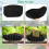 (Black, 24*7.9ins) 3 Pack Hanging Planter Liner Replacement Fabric Grow Bags Window Box Liners Black 2