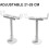 Aluminum radiator brackets, 2piece set with height adjustment (adjustable 21–26 cm) 2
