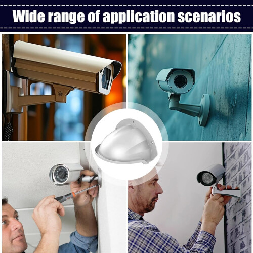 Security camera rain cover, dustproof shield, wall mount, sunshade, indoor or outdoor use 1