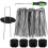 U-Shaped Garden Stakes 3x15cm Galvanized Rust-Proof Yard Tent Pegs Set 1