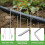 U-Shaped Garden Stakes 3x15cm Galvanized Rust-Proof Yard Tent Pegs Set 3
