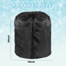 (Black, 45*50cm) 45x50cm Winter Plant Frost Cover Thickened Thermal Protector for Outdoor Garden Pots