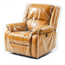 Clear PVC Sofa Cover Single Seat Dustproof Massage Chair Protector for Recliner