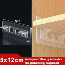 (Wall Hook-G / 10Pcs) Strong Self Adhesive Wall Hooks Door Hanger Transparent Waterproof Wall Hook