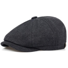(dark grey 2) Adjustable Peaky Blinders Hat Newsboy Flat Cap Herringbone Tweed Baker Boy