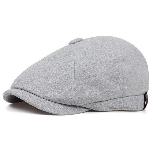 (grey 2) Adjustable Peaky Blinders Hat Newsboy Flat Cap Herringbone Tweed Baker Boy