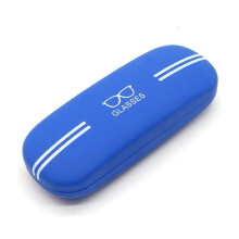 (Blue) Hard Shell Glasses Case Sunglasses Eyewear Storage Box for Men Women