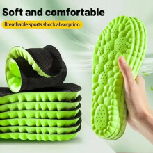(green / 39-40) 4D Sport Insoles Shock Absorbing Arch Support Shoe Inserts