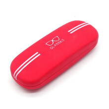 (Red) Hard Shell Glasses Case Sunglasses Eyewear Storage Box for Men Women