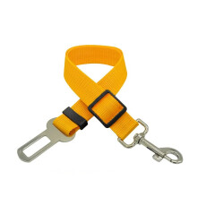 (YELLOW) Dog Car Seat Belt Safety Harness Adjustable Pet Travel Restraint Leash
