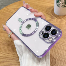 (Purple / For iPhone 12Pro Max) MagSafe Magnetic Case for iPhone 17 16 15 14 13 12 11 Camera Lens Protector