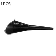 (black) 4PCS Plastic Long Stem Funnel Set Fuel Oil Car Garage Motorcycle Funnel