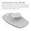 (grey1) Silicone Body Scrubber Exfoliating Bath Brush with Non Slip Handle 3