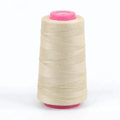 (Beige) 1300 Yards 203 Polyester Sewing Thread for Upholstery Jeans Canvas Sewing