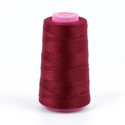(Wine Red) 1300 Yards 203 Polyester Sewing Thread for Upholstery Jeans Canvas Sewing