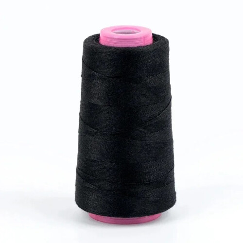 (Black) 1300 Yards 203 Polyester Sewing Thread for Upholstery Jeans Canvas Sewing