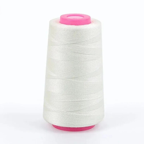(White) 1300 Yards 203 Polyester Sewing Thread for Upholstery Jeans Canvas Sewing