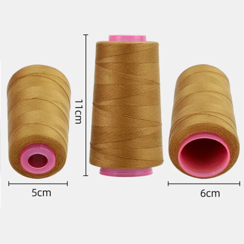 (Pink) 1300 Yards 203 Polyester Sewing Thread for Upholstery Jeans Canvas Sewing 2