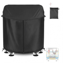 Outdoor Round Trampoline Cover Waterproof Dustproof Rain Protector for Kids Toddler Trampoline Black Multiple Sizes
