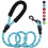 (Blue, 3m *(1.2)) Reflective Dog Leash Nylon Round Rope for Large Medium Dogs Anti-Pull Foam Handle Multiple Colors 1