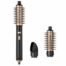 3-in-1 Automatic Rotating Hot Air Brush Styler, Left/Right Rotation, Black, US 110V