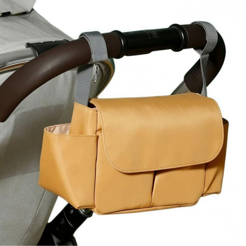 (Camel) Stroller Organizer Bag Waterproof Nylon Universal Baby Stroller Storage Bag Large Capacity Black 2