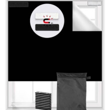Magnetic Blackout Curtain No Drilling Cuttable Portable DIY Window Blind for Bedroom Sun Blocking Thermal Insulated