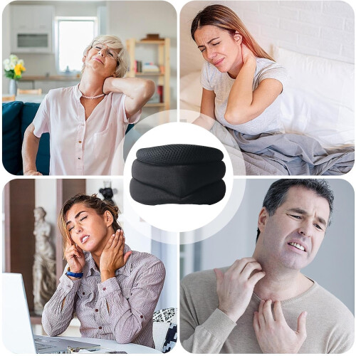 Neck Support Orthopedic Neck Support Ergonomic Adjustable Neck Support Soft Neck Support for Women Men Work 2