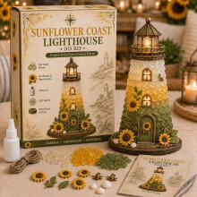 (H) Christmas Tree DIY Kit Sea Glass for Craft Christmas Tree Home Ornament BestGift