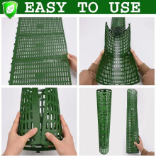 (Dark green, 10 piece set) Tree Trunk Protector, Anti-Chewing Bark Guard for Garden Plants, Expandable Wrap, Green, 5 Pack