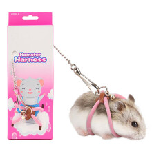 Adjustable small animal harness set with bell – hamster leash