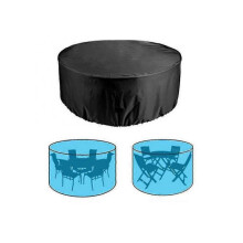 (120x75cm) Round Terrace Furniture Cover, Waterproof Outdoor Table And Chair Cover, Outdoor Furniture Cover
