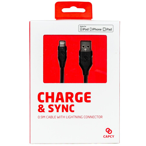 USB-A auf Lightning Kabel 0,9m Schwarz