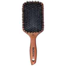 Deville Cushion Paddle Brush, Boar Bristle Hair Brush for All Hair Types