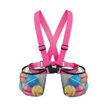Water Balloon Jacket Storage Bag Kids Water Balloons Mesh Bag Toy with 2 Bags for Pool, Park, Hot Pink