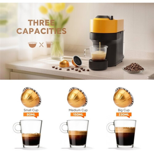 2PCS Double Espresso Reusable Coffee Pod, for  Vertuo Next,Coffee Capsule Shell Reusable Filter(80+150ml) 1