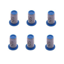 Pack of 6 Teejet Poly Check Valve Tip Strainer w/SS 50 Mesh Opens @ 5 PSI 4193APP550SS
