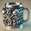 (8 engine mug 180ml, 101-200ml) V8 Engine Mug Mechanical Coffee Cup Silver Engine Cup Gift for Men Car Enthusiast 1