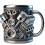(8 engine mug 180ml, 101-200ml) V8 Engine Mug Mechanical Coffee Cup Silver Engine Cup Gift for Men Car Enthusiast 4