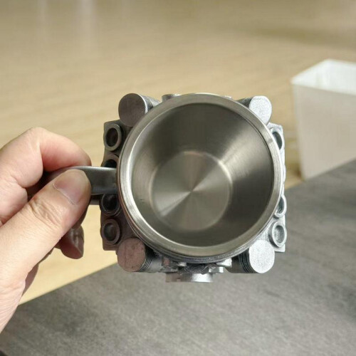 (8 engine mug 180ml, 101-200ml) V8 Engine Mug Mechanical Coffee Cup Silver Engine Cup Gift for Men Car Enthusiast 1